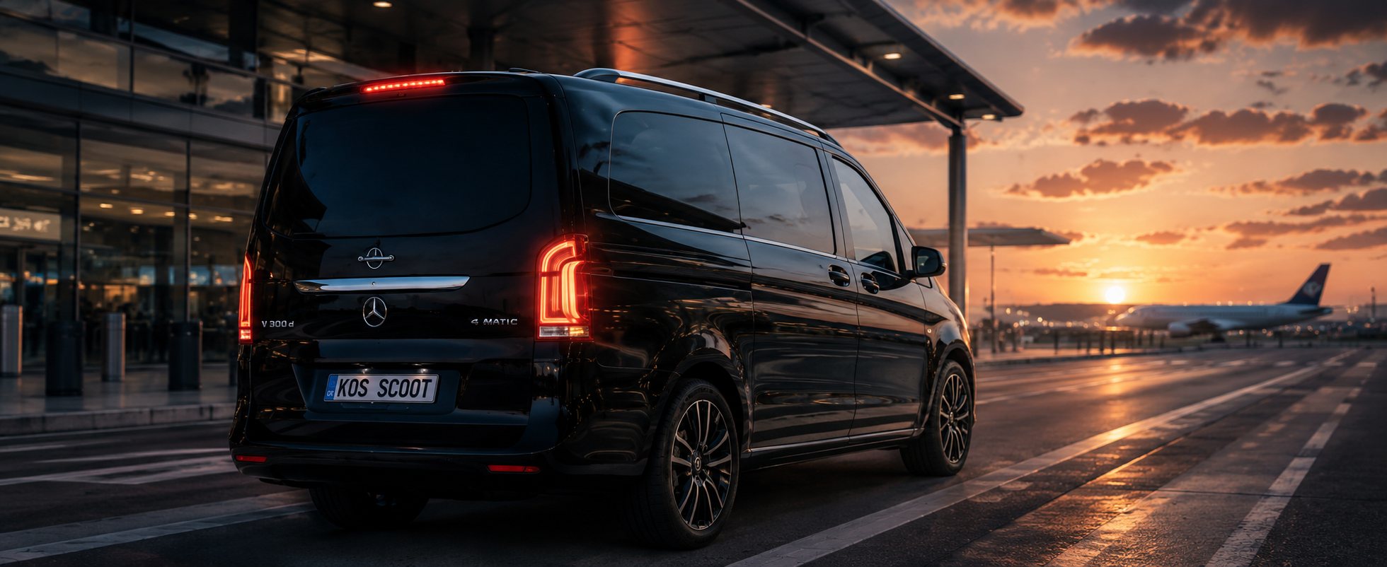Private airport transfer in Corfu - Scoot driver and vehicle